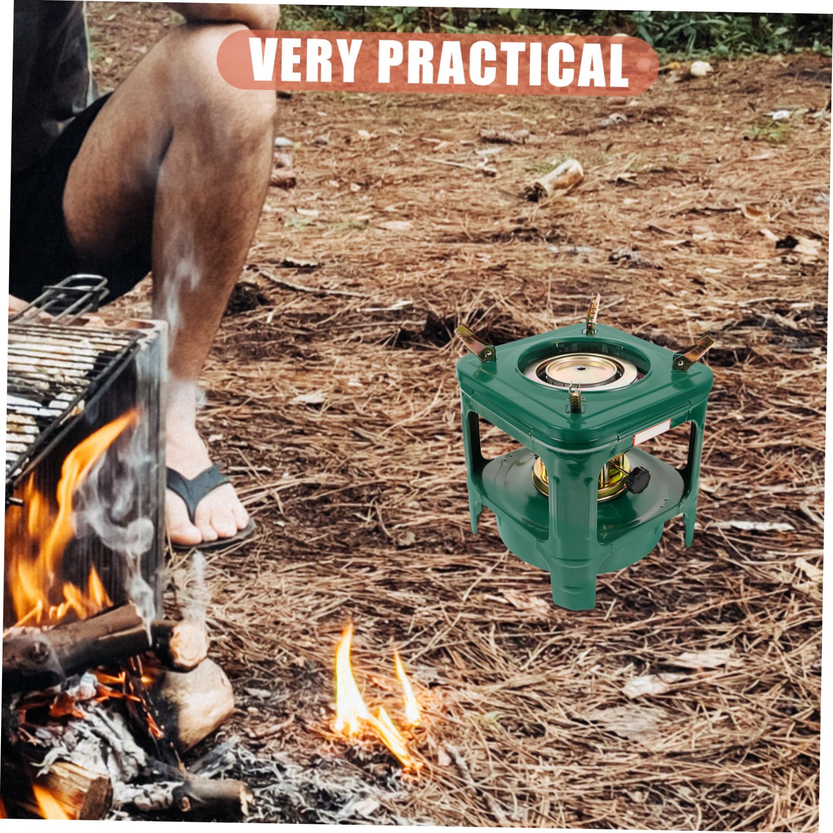Happyyami kerosene stove compact size demonstrates portable solution for hikers