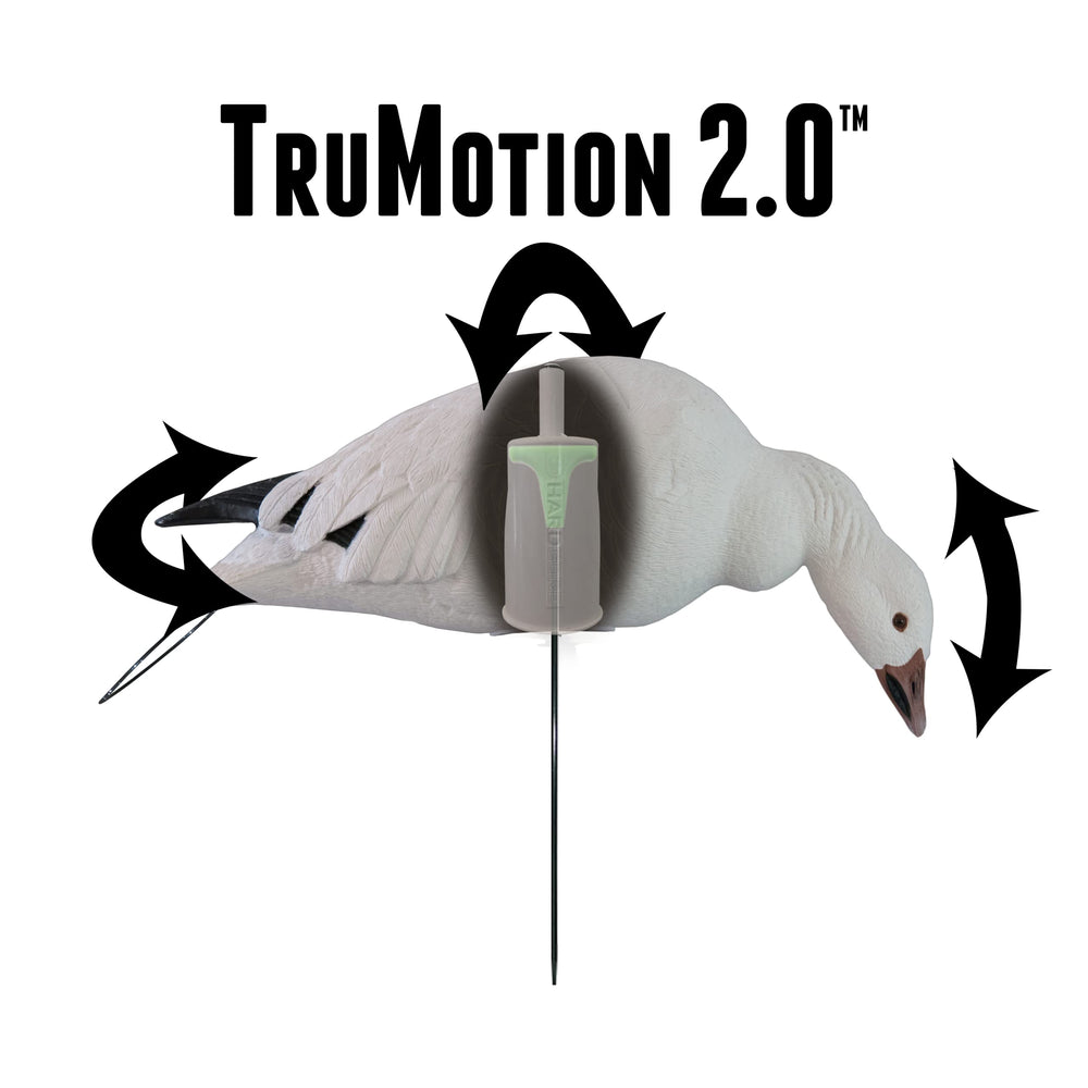 Hardcore Decoys Rugged Series juvenile Snow Right Turn Feeder decoy adds variety