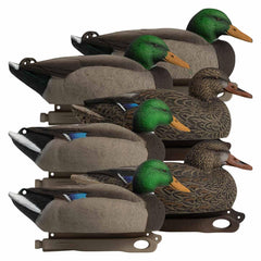 Hardcore Mallard Decoy Active Drake, front view showing lifelike spread