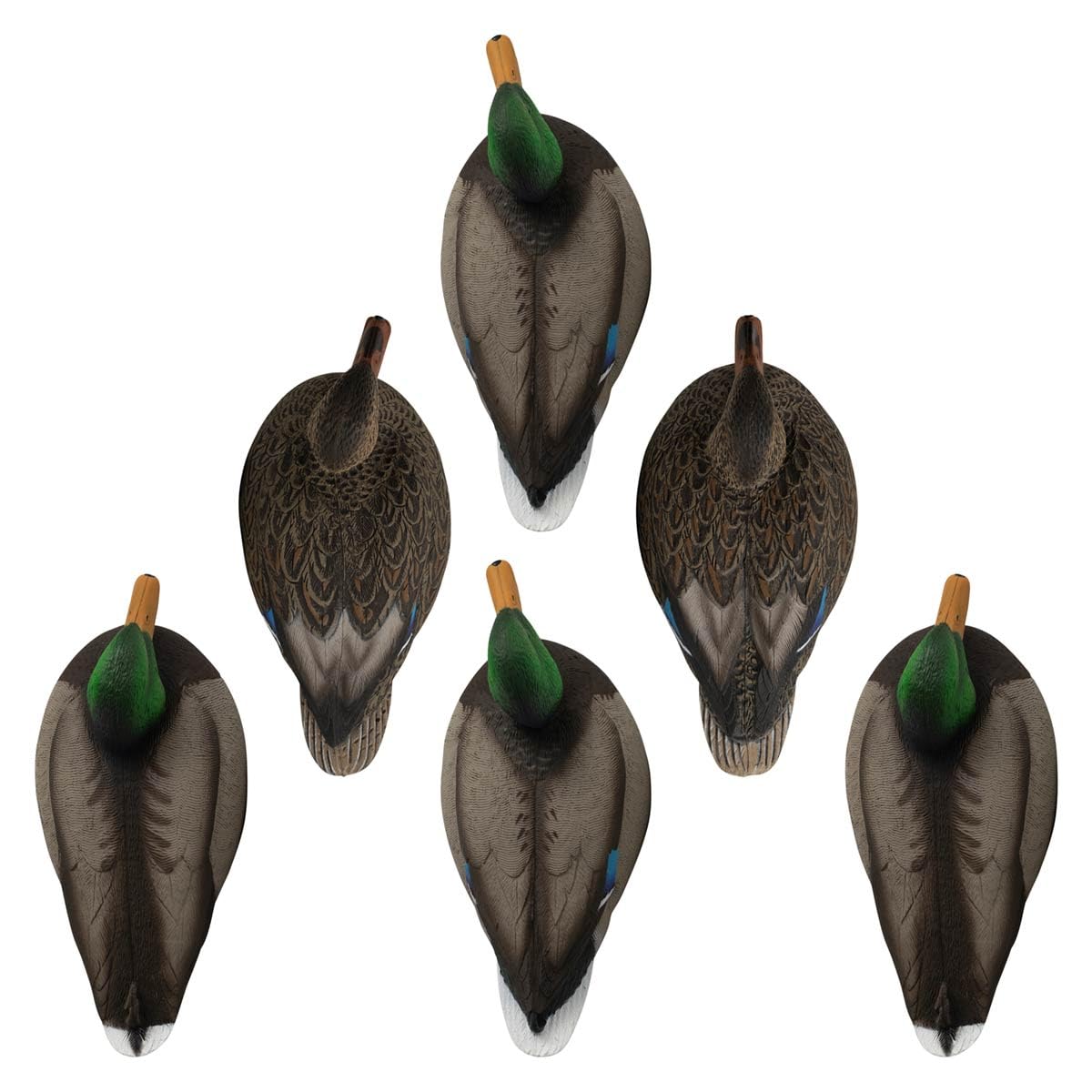 Hardcore Mallard Decoy Active Drake, side profile with vivid paint