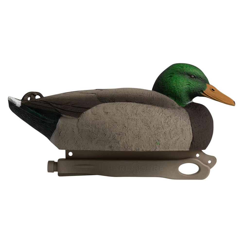 Hardcore Mallard Decoy Resting Drake, side view with shading