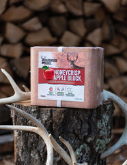 Hardwood Ridge deer salt lick block near bedding site encourages frequent visits