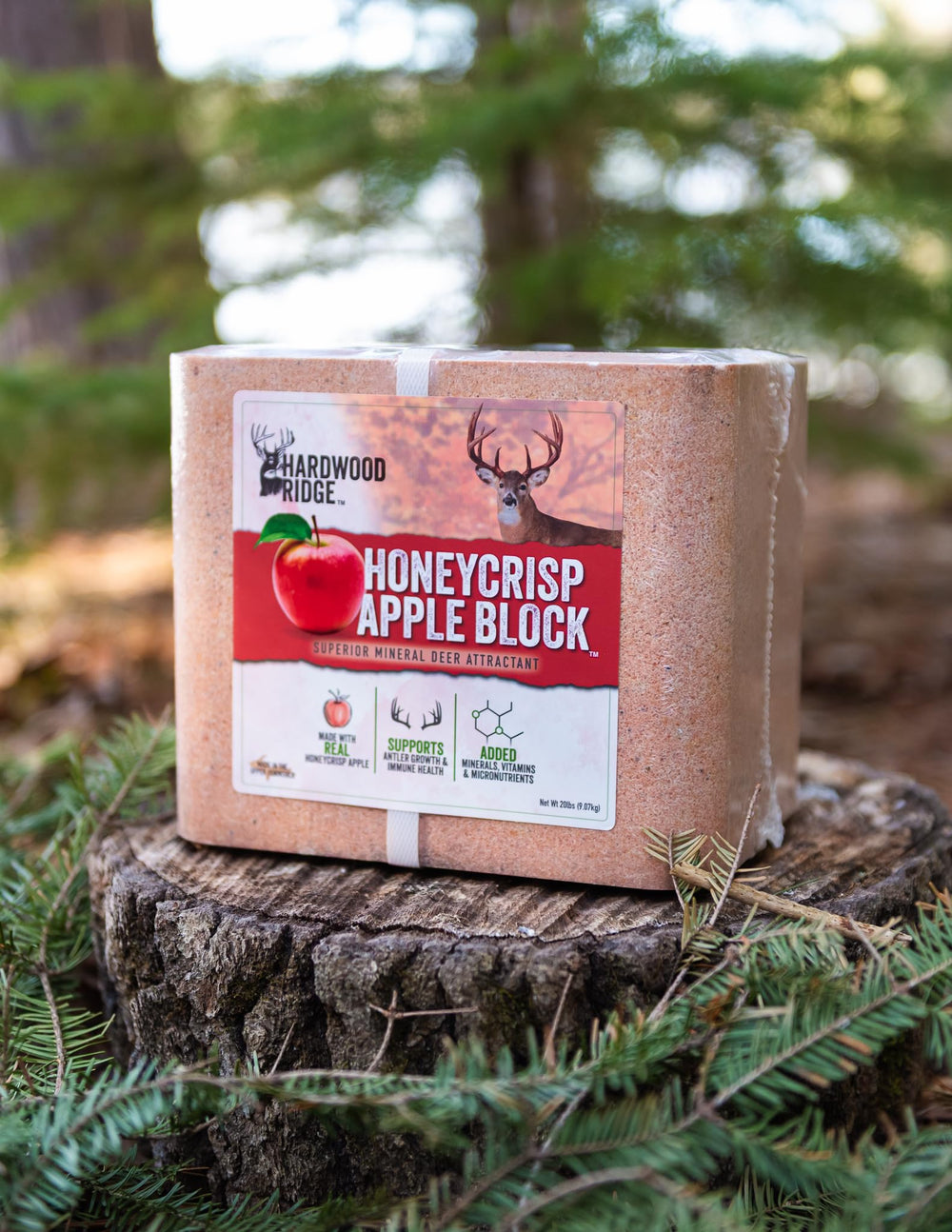Hardwood Ridge deer salt lick block USA made, reliable for hunters