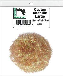 Hareline Cactus Chenille close-up shows iridescent fibers for sparkling craft details.
