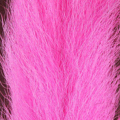 Hareline Calf Tail Light Pink closeup of fine hair for delicate fly tying.