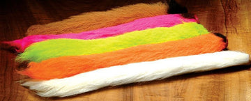 Hareline Calf Tail Yellow: fine crinkly hair for bonefish flies