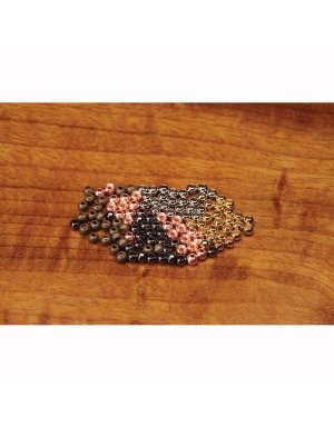 Hareline Dubbin Cyclops Beads 3/16 Black add weight and shine for effective fly tying.