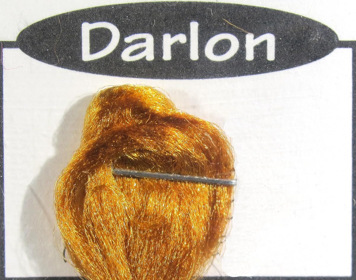 Hareline Darlon Amber fly tying material for durable, lifelike amber bodies.