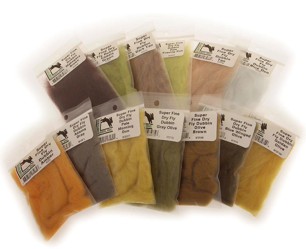 Hareline Dry Fly Dubbing Blue Dun for precise small dry fly dubbing