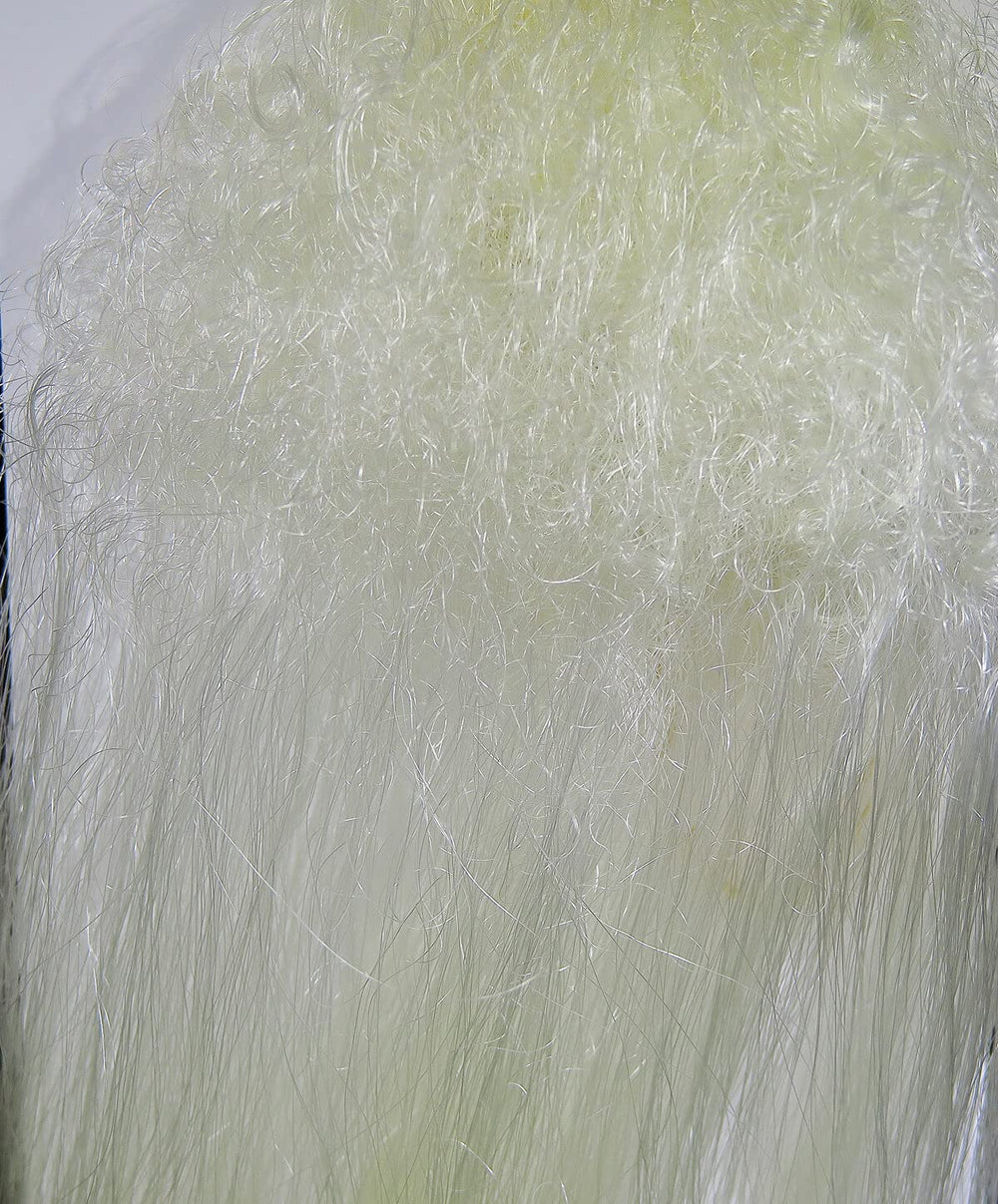 Hareline Dubbin Big Fly Fiber White for bulkier streamer patterns with low water absorption.