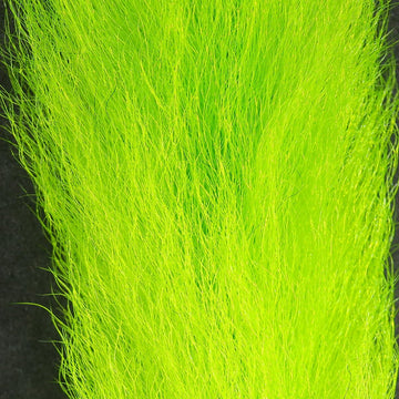 Hareline Dubbin Calf Tail Chartreuse #54 packaging view showing ready-to-use tying material