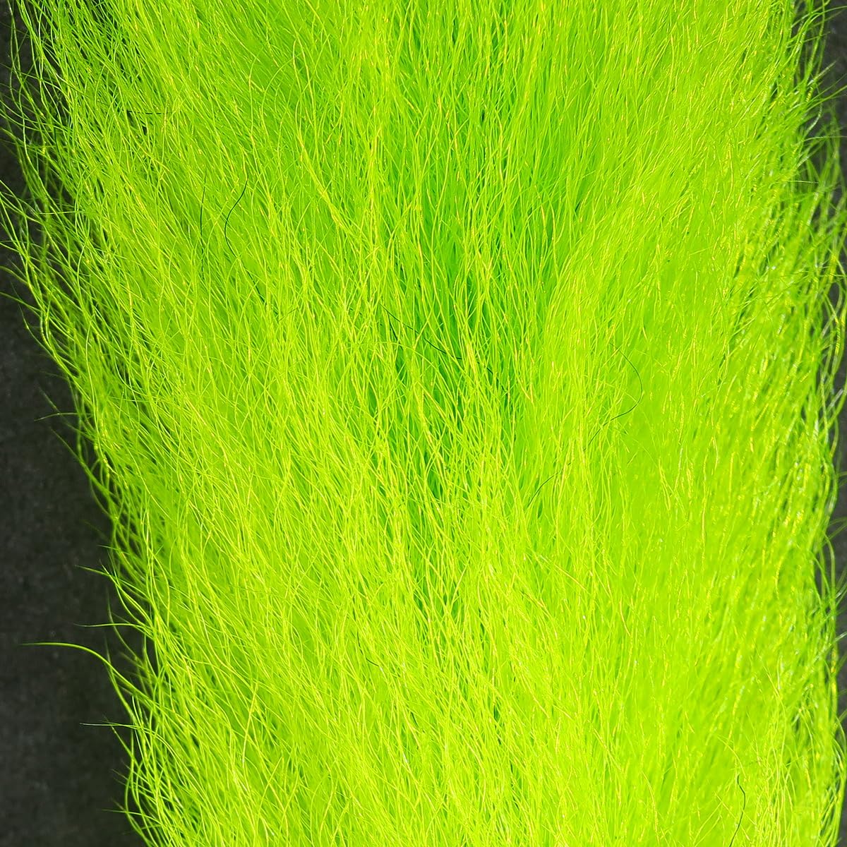 Hareline Dubbin Calf Tail Chartreuse #54 packaging view showing ready-to-use tying material
