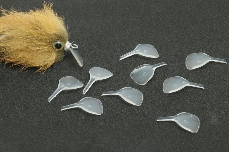 Closeup of Hareline Dubbin FlyLipps rig showing action and tie options for versatile rigging