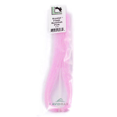 Hareline Dubbin Krystal Flash with iridescent shimmer to attract fish in fly patterns.