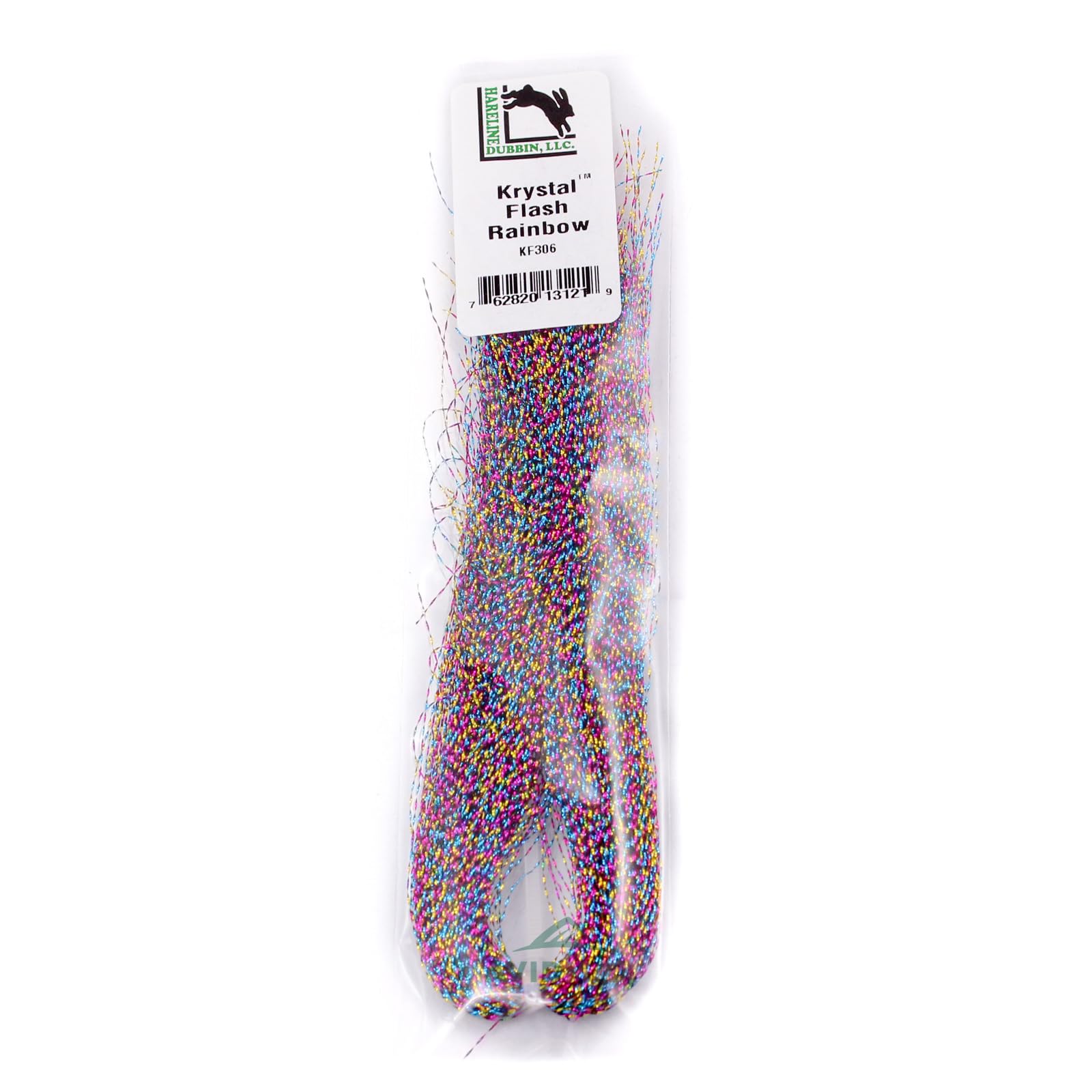 Hareline Dubbin Krystal Flash Rainbow beads add vibrant rainbow flash to fly patterns.