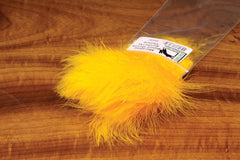 Hareline Dubbin Marabou Blood Quills in sky blue show natural streamer movement