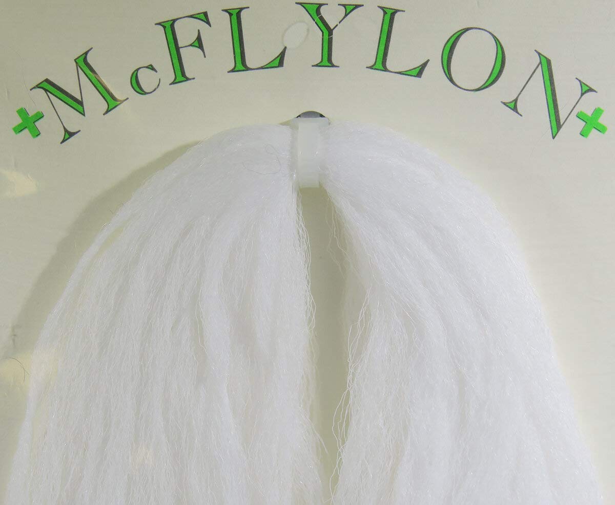 Hareline Dubbin McFlylon White yarn for floating indicators and parachute wings