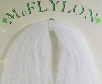 Hareline Dubbin McFlylon White yarn for floating indicators and parachute wings