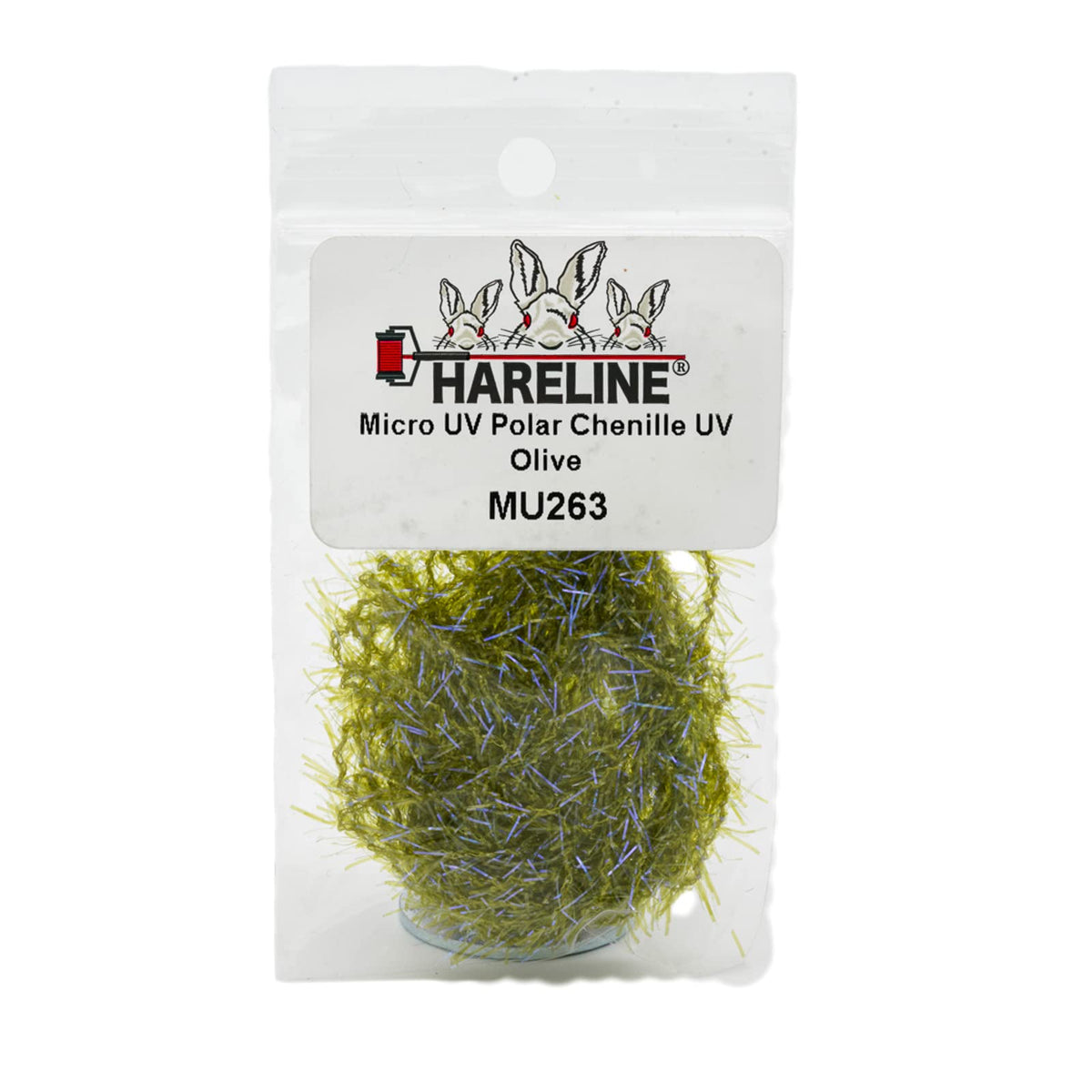 Hareline Dubbin Micro UV Polar Chenille with UV fibers adds bling and movement to flies
