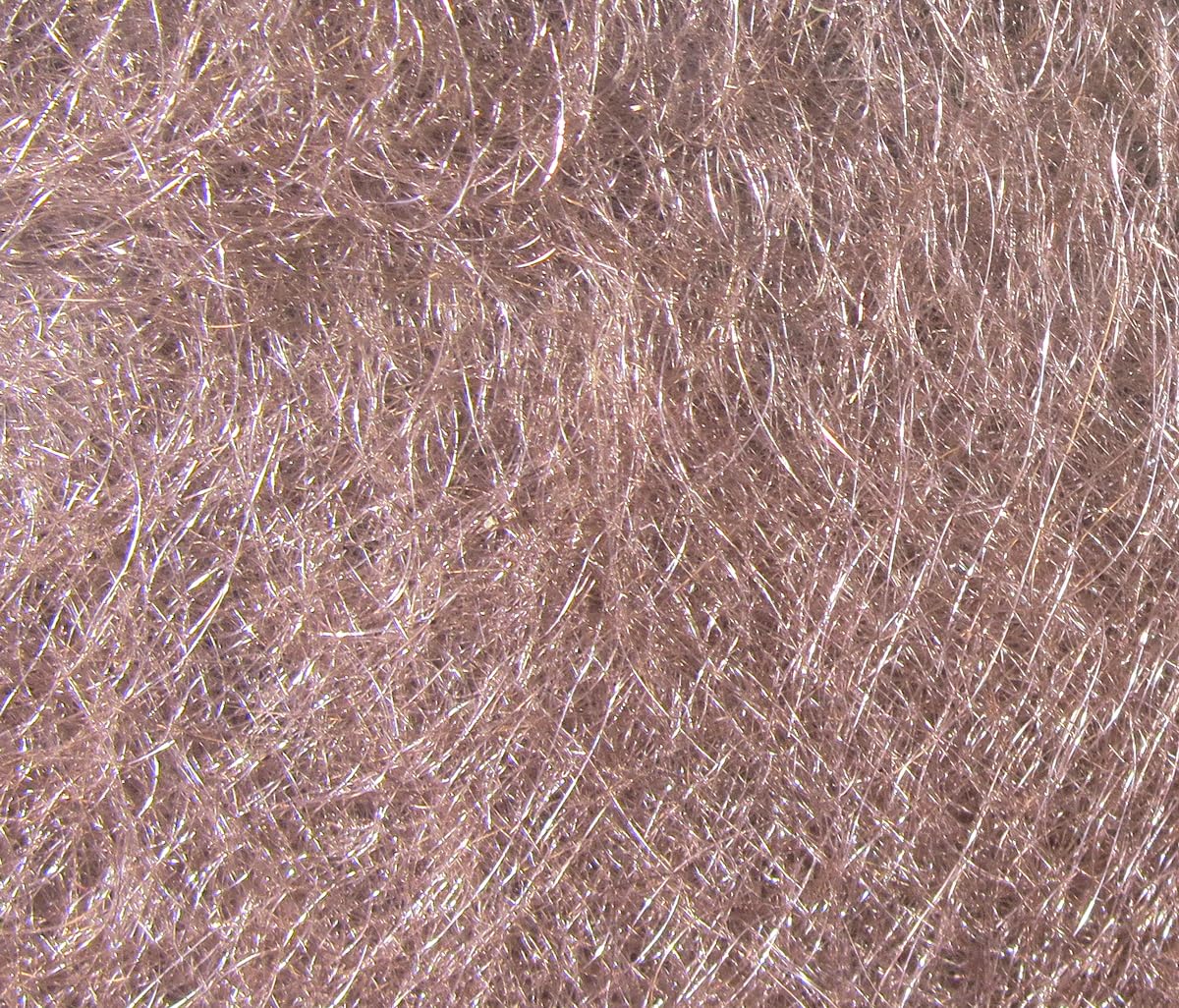Hareline Dubbin Scud Dub gray tan for realistic nymph patterns.