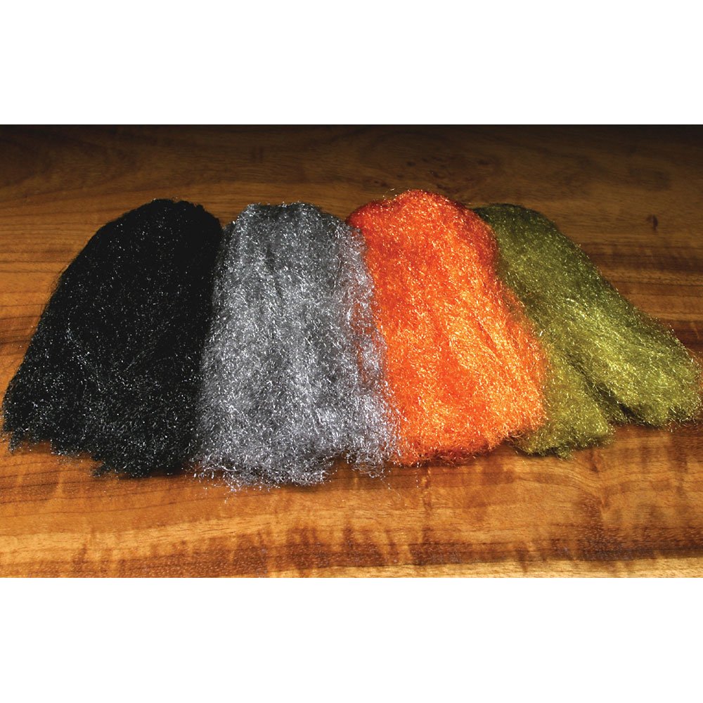 Hareline Dubbin Sparkle Emerger Yarn Ginger adds lifelike movement and light reflection for emerger patterns.