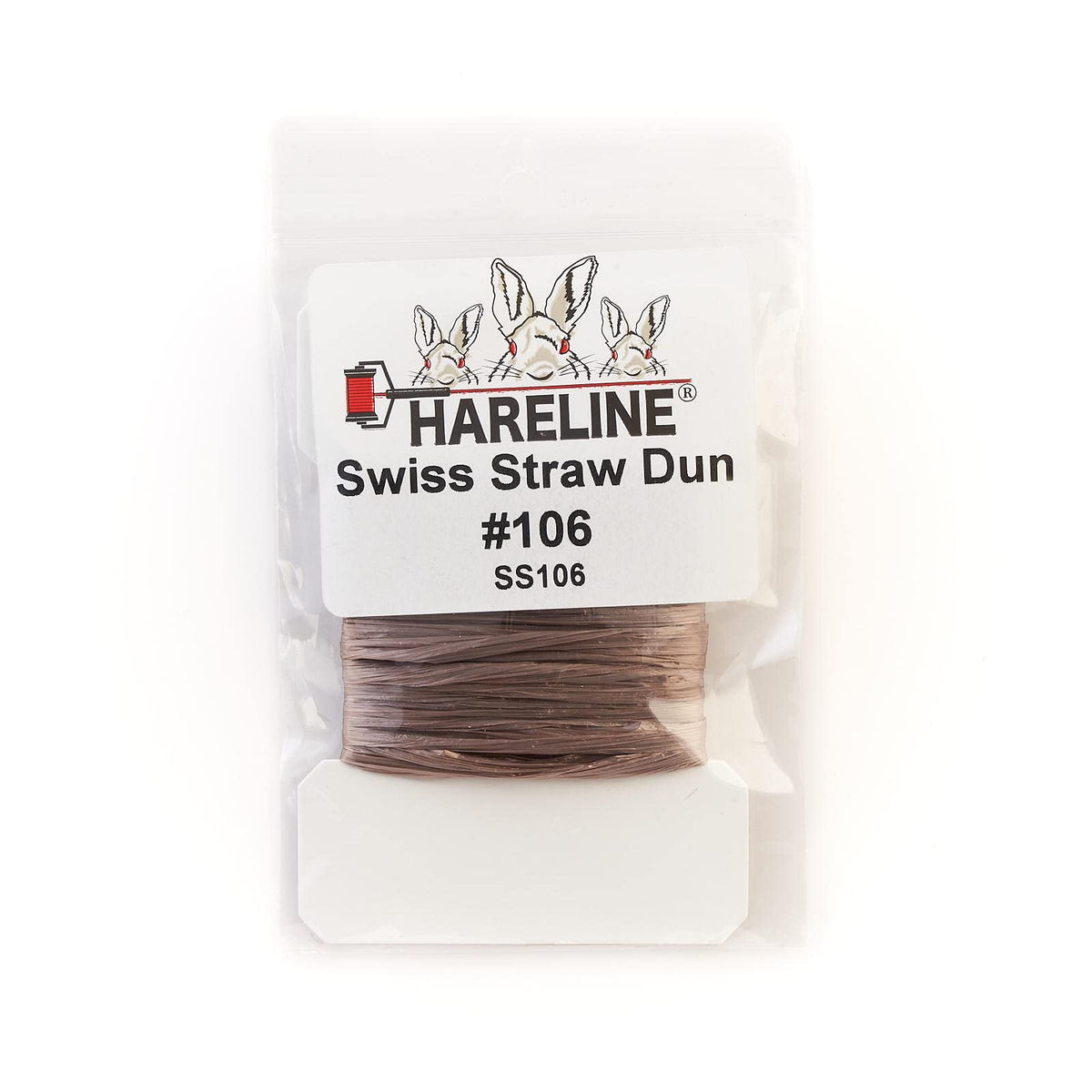 Hareline Dubbin Swiss Straw Dun color for tying realistic flies