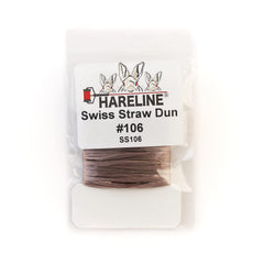 Hareline Dubbin Swiss Straw Dun color for tying realistic flies