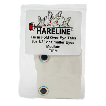 Hareline Dubbin Tie In Fold Over Eyes on a fly adds realism without glue
