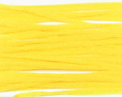 Hareline Dubbin yellow polypropylene yarn bottle for buoyant fly tying and easy handling