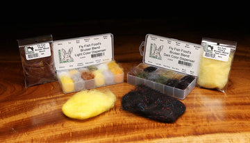 Hareline Bruiser Dubbing Dispenser in light colors enables precise dubbing control for fly tying