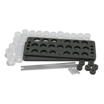 Hareline Foamanizer 12-inch module side panel highlighting compact, space-saving design.