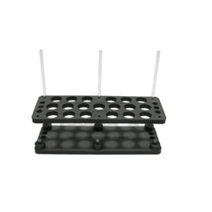 Hareline Foamanizer 12-inch module tubes neatly organized for quick reach.