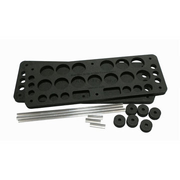 Hareline Foamanizer foam grip supports bottles for steady storage