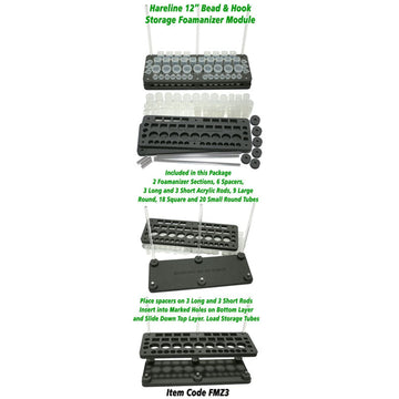 Hareline Foamanizer jewelry bead artist use for organized small components.