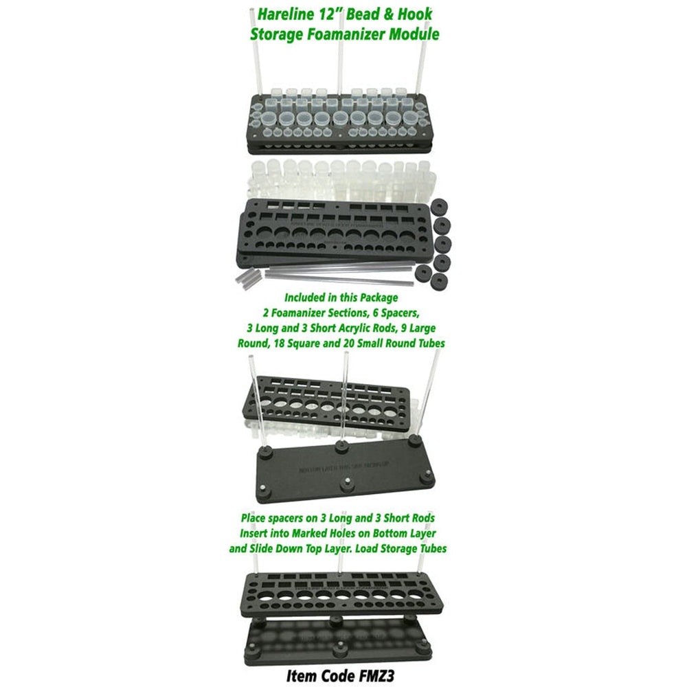 Hareline Foamanizer jewelry bead artist use for organized small components.
