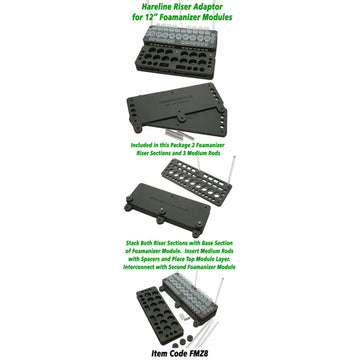 Hareline Foamanizer Riser Adaptor organized storage for transport