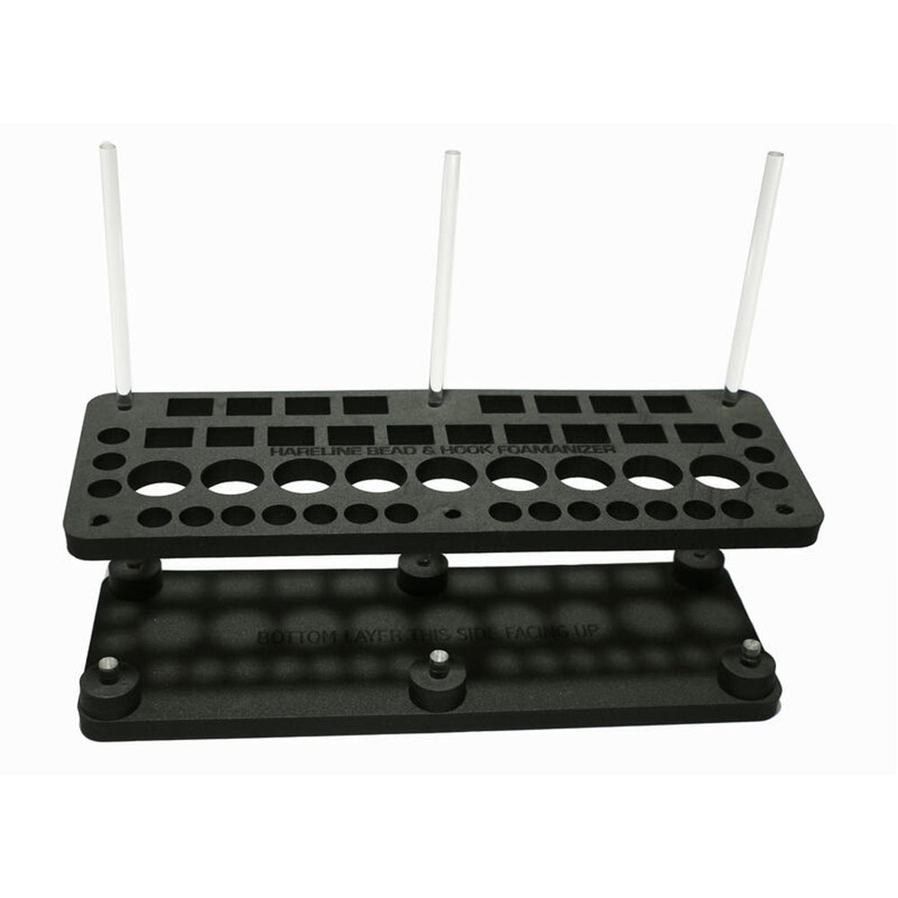 Hareline Foamanizer secure transport keeps contents safe during travel.