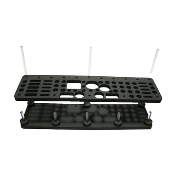 Hareline Foamanizer spool storage section reduces rattle on rough roads.
