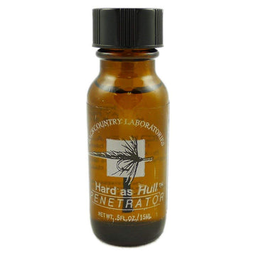 Hareline Hard as Hull Penetrator bottle pour seals threads without bulk or surface change.