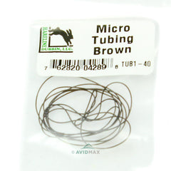 Hareline Hollow Tubing Micro Brown suitable for Charley and stonefly pattern construction.