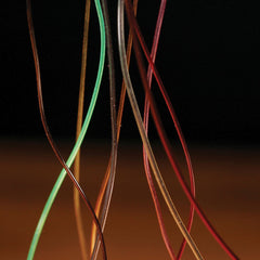 Hareline hollow tubing peach closeup for precise nymph ties