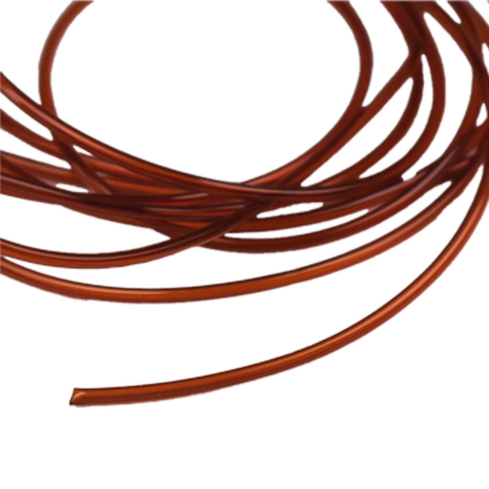 Hareline Hollow Tubing Rust color range enhances versatile nymph patterns.