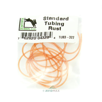 Hareline Hollow Tubing Rust supports Charleys and stoneflies with reliable color.