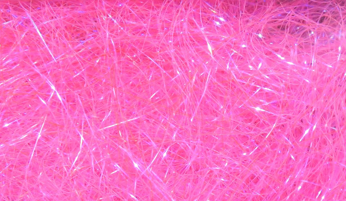 Hareline Ice Wing Hot Pink fiber bundle enriches both saltwater and freshwater flies.