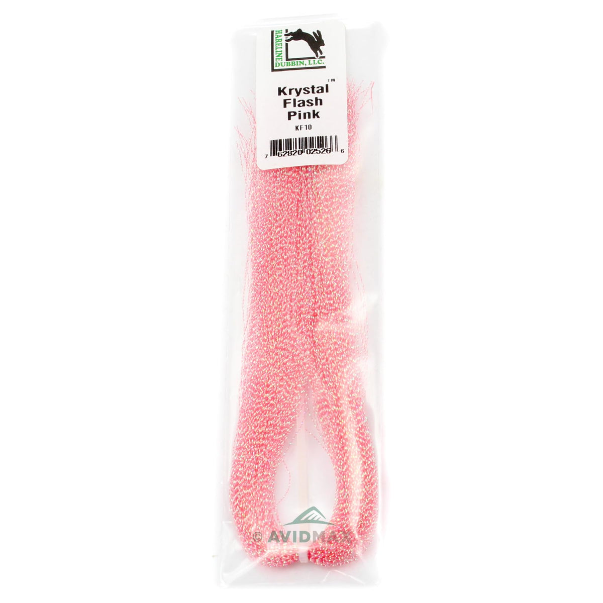 Hareline Krystal Flash close-up beads show vivid color options for attracting fish