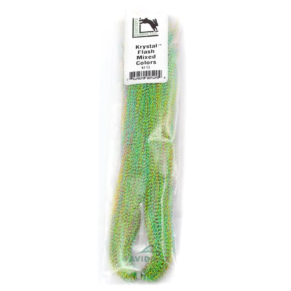 Hareline Krystal Flash Mixed Colors beads shimmer to attract fish in diverse patterns