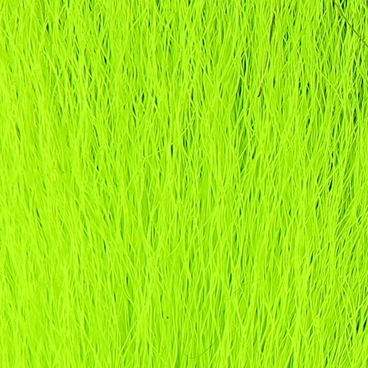 Hareline Large Northern Bucktail Chartreuse hair for durable fly tying materials.