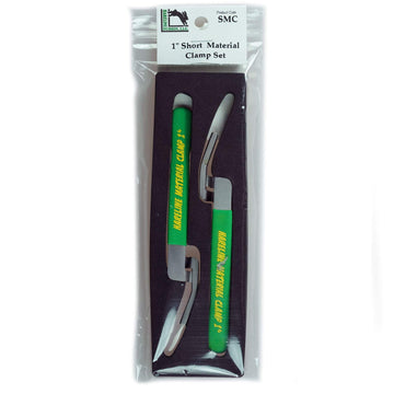 Hareline Material Clamp Set with ergonomic grip for precise dubbing material placement.