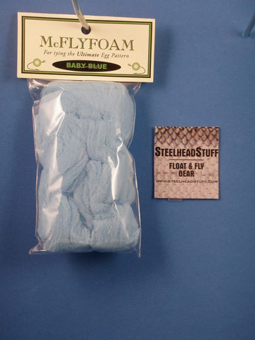 Hareline McFlyfoam Baby Blue yarn for durable and easy fly-tying and sculpted patterns.