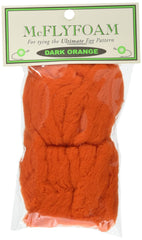 Hareline McFlyfoam Dark Orange yarn spool for strong, colorfast fly tying.
